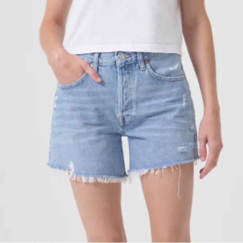 Agolde Parker Long Shorts in Swapmeet